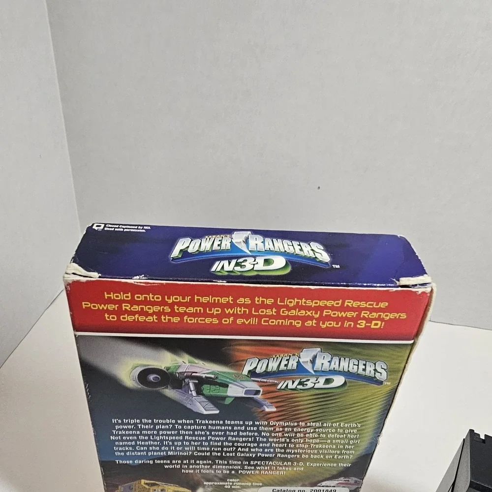 Power‎ Rangers in 3-D triple force Saban VHS Y2K, No 3D Glasses